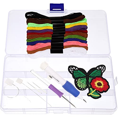 IWOWHERO 1 Set Stickerei Kit Stickstickmaterial Bestickte Garne von IWOWHERO