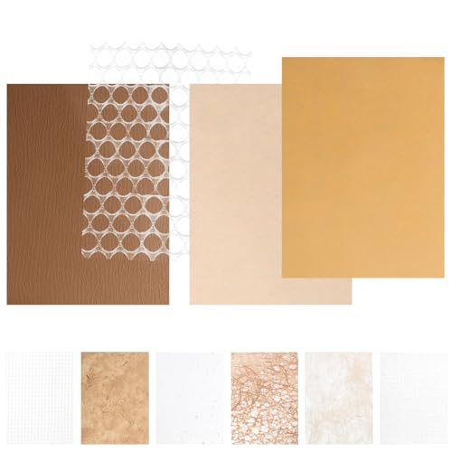 IWOWHERO 10 Blätter Backpapier Bastelpapierblöcke Kunstpapier Leinenpapier Schmierpapier Schrottbuch kreativpapier scrapbook paper Scrapbooking Material Papier dekoratives scrapbook-papier von IWOWHERO