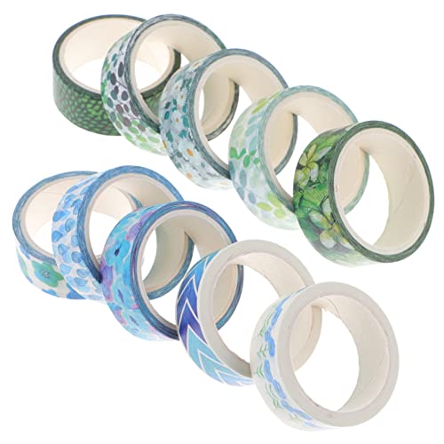 IWOWHERO 10 Rollen Washi-Taschenband japanisches Washi Tape Papierband beschriften Dekorative Klebebänder Handgemachte Washi-Tapes aufkleber dekoratives Washi-Tape altes Washi-Tape von IWOWHERO