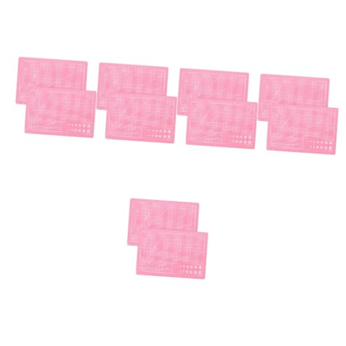 IWOWHERO 10 Stk Rücken Schneiden Gravur Kunstmatte Große Schneidematte Papierschneidebrett Fondant Makramee Stoffschneider Sterben Schneidebrett Aus Marmor Schneidematten Zum Nähen Abs Rosa von IWOWHERO