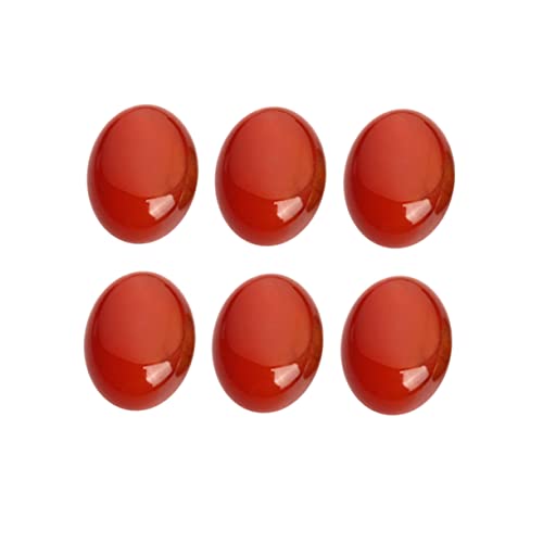 IWOWHERO 10 Stk Schmuck Zeit Accessoires Perlen Zur Schmuckherstellung Zeitsteinzubehör Zum Selbermachen Diy-zeitzubehör Achat-edelstein-patch Natürliche Edelsteinperlen Edelsteine Rot von IWOWHERO