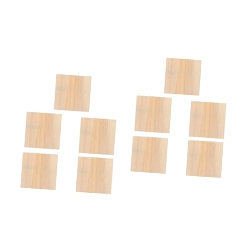 IWOWHERO 10 Stück Leere Holz Bilderrahmen Leinwandrahmen Kunsttafel Zum Malen Ton Malrahmen Quadratischer Rahmen DIY Bilderrahmen Farbe Für Maltafel Fotohalter DIY Ton von IWOWHERO