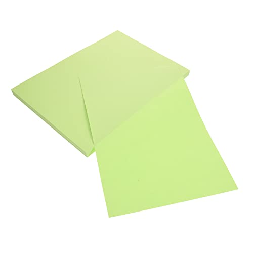 IWOWHERO 100 Blatt Farbiges A4-papier Druckpapiere Buntes Papier Farbdruckerpapier Origami Gefaltetes Papier Bunte Papiere Transparentes Papier Leeres Blatt Diy-papiermaterial Light Green von IWOWHERO