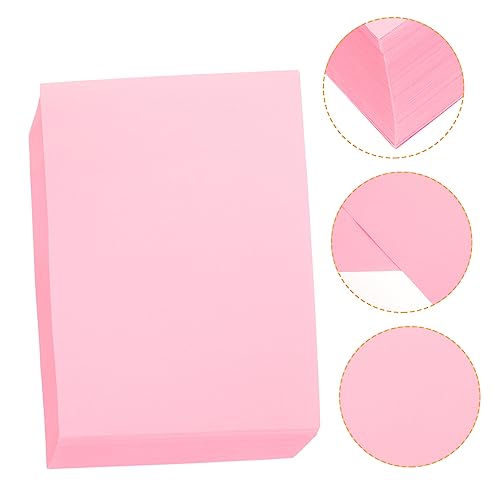 IWOWHERO 100 Blatt Farbiges A4-papier Origami Bastelpapier Druckpapier Origami Diy Papier Farbiges Druckpapier Bunte Papiere Farbiges Papier Selber Machen Farbiges Papier Für Kinder Rosa von IWOWHERO