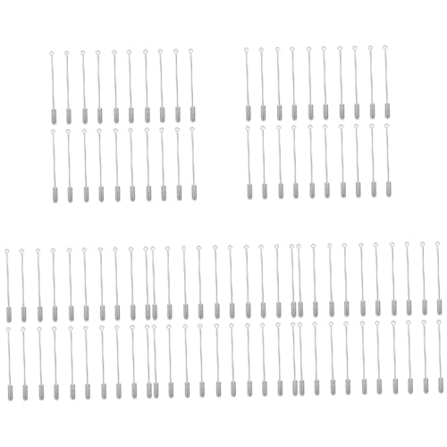 IWOWHERO 100 STK Schlitzstift Brosche Schmuckherstellung Kleiderstange Stift Schlüsselband künstlich ästhetisch anstecknadeln bastelzeug agn zubehör Sicherheitsnadeln selbst gemacht Kupfer von IWOWHERO