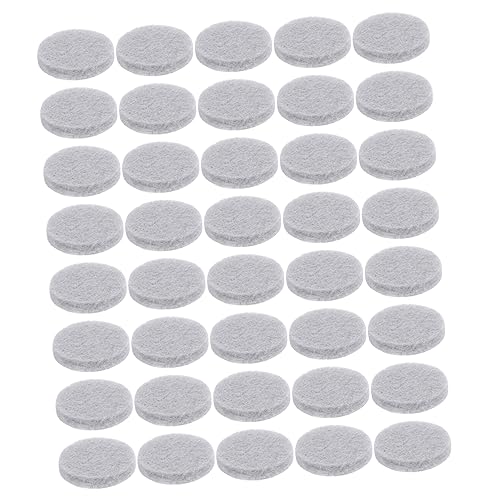 IWOWHERO 100St Filzunterlage fußbodenschutzmatte Furniture Pads Schutzunterlage Stuhlmatte filzmatte rutschfeste Möbelunterlage runde Möbelpolster Möbelkissen Nicht-Filz-Pads Filzstoff Grey von IWOWHERO