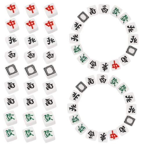 IWOWHERO 100St Mahjong-Perlen Bausatz Tonperlen Anhänger aus Tonperlen Perlen-Kit Schmuck Tonperlen modern bastelmaterial bastel materialien Halskette Perlen Perlen-Anhänger Polymer-Ton von IWOWHERO