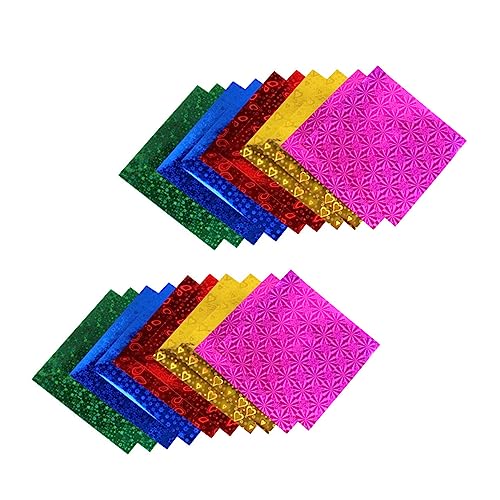 IWOWHERO 100St -Origami Papiere falten glänzendes Origami-Papier Kinder aus Origami-Papier basteln für kinder bastelmaterial für kinder Bastelfaltpapier Papierherstellung selber machen von IWOWHERO