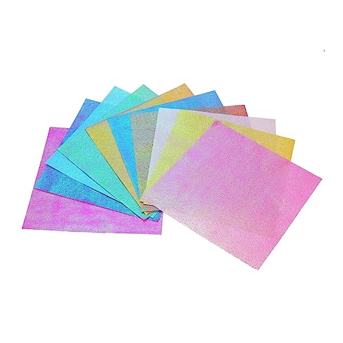 IWOWHERO 100St farbiges Papier schillerndes Papier Origami-Papier farbiges Origami-Papier gemustertes Papier falten von japanischem papier Quadrate bastelpapier craftpapier buntes Papier von IWOWHERO