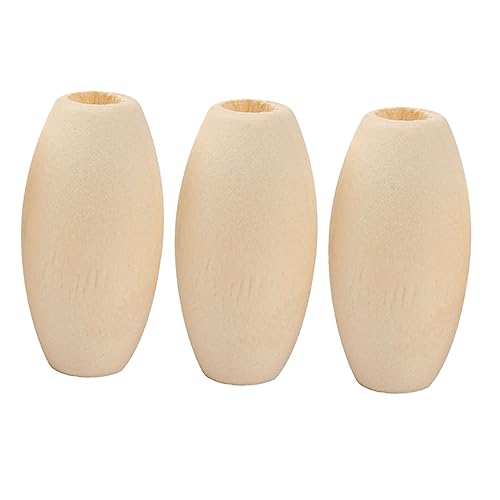 IWOWHERO 100St perlenmaterial aus holz Labret-Schmuck Perlenzubehör selber machen kreatives DIY-Perlenzubehör home decor wohnungsdeko Korn Holzperlen Bastelperlen selber machen Hölzern von IWOWHERO