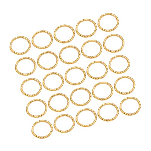 IWOWHERO 100st Zubehör Zur Schmuckherstellung Sterling Biegeringe Offene Biegeringe Anschlüsse Biegeringe Aus Sterlingsilber Schmuck Verbindungsring Kit Zur Schmuckherstellung Golden von IWOWHERO