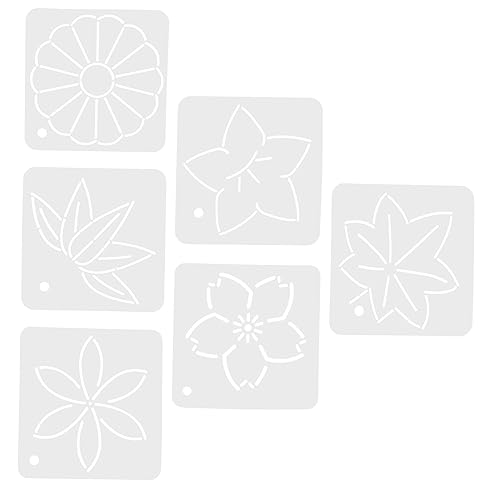 IWOWHERO 12 Stk Stickvorlage Nähschablone Blumen-patchwork-lineal Quiltlineale Und Schablonen Mehrzweck-patchwork-lineal Blumenschablonen Quilt-vorlagen Diy-patchwork-vorlage Pp Transparent von IWOWHERO