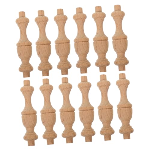 IWOWHERO 12 Stück Roman Säulen mit Filigranen Schnitzereien Robuste Mini Holzpfeiler für Wohn und Gartendekoration Natürliche Holzstruktur Vielseitig für DIY und Klassische Innenräume IWOWHERO 12 Stück Roman Säulen mit Filigranen Schnitzereien Robuste Mini Holzpfeiler für Wohn und Gartendekoration Natürliche Holzstruktur Vielseitig für DIY und Klassische Innenräume von IWOWHERO