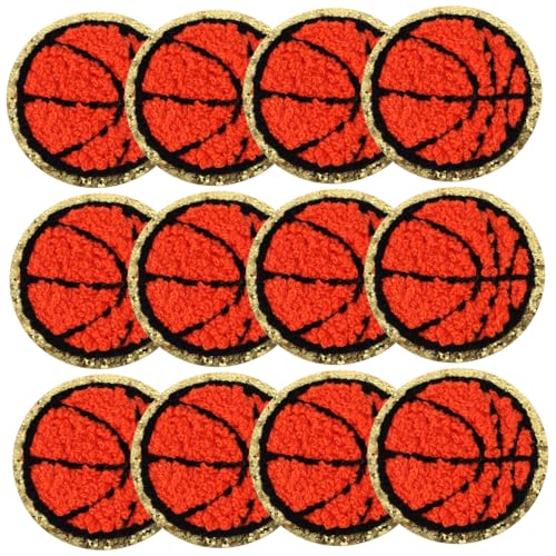 IWOWHERO 12st Fußball-patch Baseball-aufnäher Für Den Haushalt Flicken Für Bekleidung Kompakte Kleiderflicken Patch-hüte Baseball-aufnäher Zum Aufnähen Sport-chenille-patches Polyester von IWOWHERO