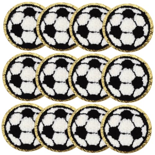 IWOWHERO 12st Fußball-patch Schwarze Kappe Xxl-hut Sport-patches Baseballkappe Frauen Laufende Mütze Basketball-patch Diy-patches Kappen Flecken Laufende Kappe Stoffaufkleber Hüte Polyester von IWOWHERO