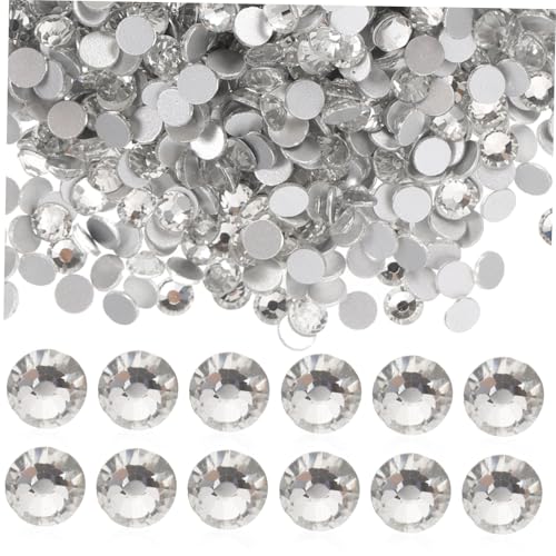 IWOWHERO 1440 Stk Strasssteine ​​nageln Nagelschmuck Diy Maniküre Dekore Nagel Kunst Dekoration Nagel-strass-anhänger Maniküre-strasssteine Craft Strass Flatback Nagel Diy Strass Glas Weiß von IWOWHERO