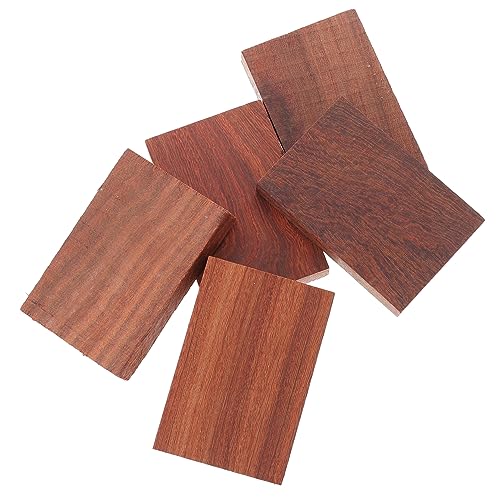 IWOWHERO 15 Stk Bauholz Schnitzblöcke Ringmaterial Selber Machen Holzblock Selber Machen Holzmaterial Bastelplatte Aus Holz Kleiner Holzblock Kleinblättriges Rotes Sandelholz Brown von IWOWHERO