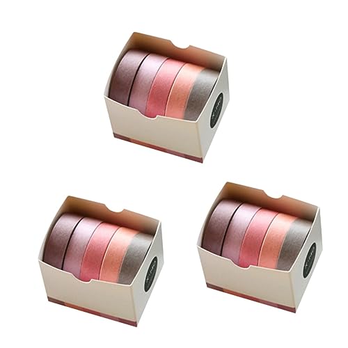 IWOWHERO 15 Stück DIY Papierklebeband Washi Papierklebeband Papierklebeband Selbstklebendes Washi Tape Dekoratives Abdeckband Klebebänder Bastelband Verpackungsband Washi Papieraufkleber von IWOWHERO