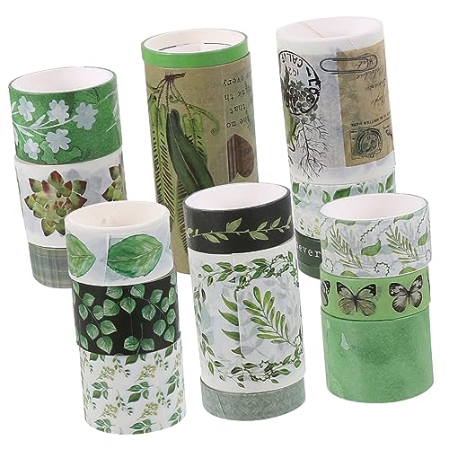 IWOWHERO 18 Rollen Washi-Tape für verwaschenes Klebeband süße Schulsachen handgemachte handmade dekorative Klebebänder Washi-Tape-Aufkleber Druckband Japanisches Papier von IWOWHERO