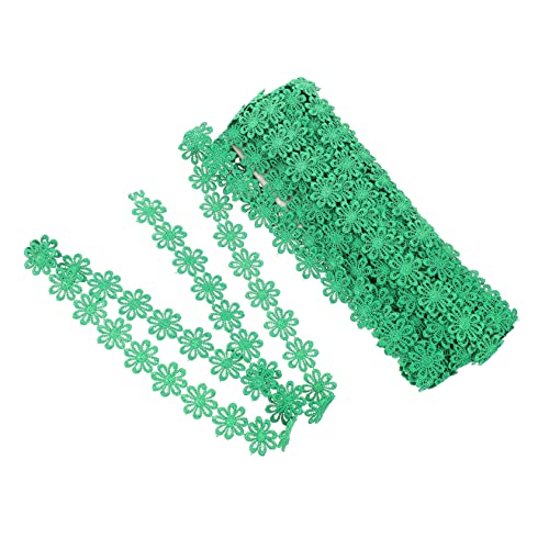 IWOWHERO 1Stk Polyester-Spitze Vorhang Spitzenband handgemachtes Patchworkband Zierbandapplikation puppen kleidung für puppenkleidung Haarschleifenmaterial Spitzenbesatz Polyestergarn Green von IWOWHERO