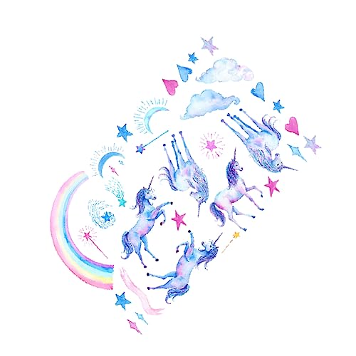 IWOWHERO 1Stk Wandtattoo Einhorn Bejahung Aufkleber für die Wand Abziehbilder Dekorationen kinderzimmer wandsticker wall stickers for room wandtattoo Kinderzimmer wandtattoo PVC von IWOWHERO