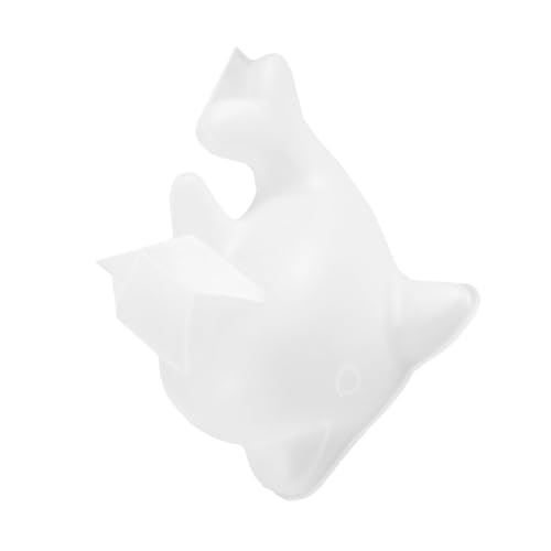 IWOWHERO 1stk Delphin Schimmel Dekor 3d- -gießform Abs Schnecke Molde De Para Resina Delphin-fondantform Delphinförmig Quastenbesatz Tierische Epoxidformen De Resina Weiß Kieselgel von IWOWHERO