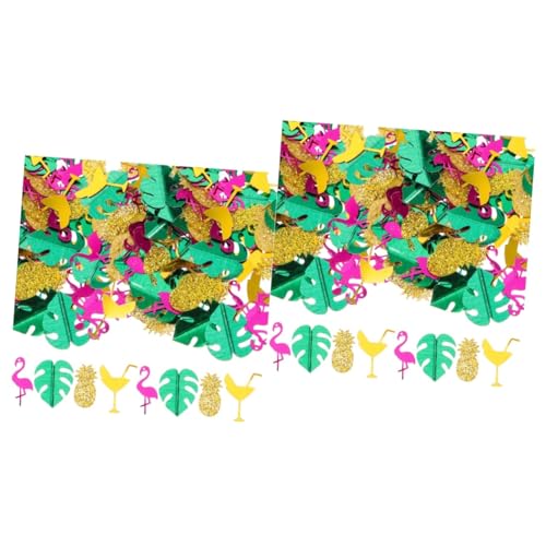 IWOWHERO 2 Stück 1 Hawaiianisches Konfetti Party Deko Konfetti Hawaii Luau Konfetti Hawaiianische Tischdekoration Konfetti Glitzerndes Konfetti Für Verpackung Party Konfetti von IWOWHERO