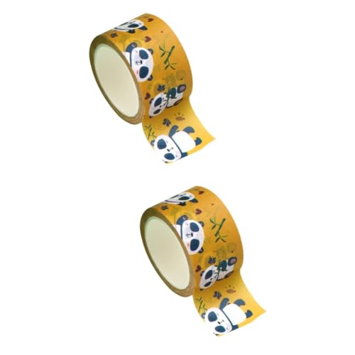 IWOWHERO 2 Stück DIY Klebeband Gelbes Klebeband Abdeckpapier Dekoration Möbelband Outdoor Aschenbecher Mit Deckel Elektroband Tafelband Schlankes Federmäppchen Klebeband Für von IWOWHERO