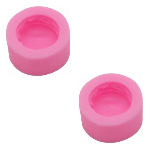 IWOWHERO 2 Stück Silikon Süßigkeitsform Bonbonformen Pralinenformen Kerzenformen Antihaftbeschichtete Silikonformen DIY Seifenform Rosa von IWOWHERO