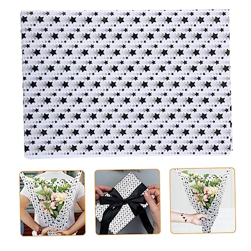 IWOWHERO 20 Blätter Geschenkpapier kreativpapier paketpapier geschenpapier dekoratives Verpackungspapier empfindliches Packpapier zartes Deckblatt dekoratives Packpapier Sydney-Papier Black von IWOWHERO