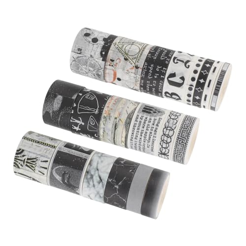 IWOWHERO 20 Rollen Retro-washi-tape Dekorative Bänder Für Sammelalben Partyzubehör Diy-bänder Altes Washi-tape Dekoratives Klebeband Für Einklebebuch Diy Washi Tape Basteln Papier von IWOWHERO