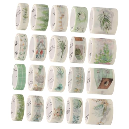 IWOWHERO 20 Rollen Washi Tape Set Dekoratives Klebeband Klebeband DIY Washi Tape DIY Klebeband Washi Tape Papierband Für DIY Washi Tape Bastelpapier Papier Abdeckband Japanisches von IWOWHERO