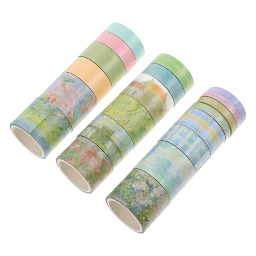 IWOWHERO 20 Rollen Washi-tape-set Blumen-washi-tape Sammelalbum Washi Tapes Diy-zubehör Planer Washi Tape Retro-dekor Multifunktionsdichtband Handkontoband Farbiges Klebeband Aufkleber von IWOWHERO