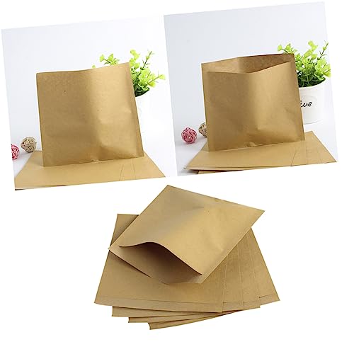 IWOWHERO 200St Lebensmitteltüten aus Papier kleine braune Papiertüten Sicherheitstasche Lebensmitteltüten aus Zellophan Mini-Geschenktüte Minitasche kraftpapier sack kraftpapiertüte Brown von IWOWHERO