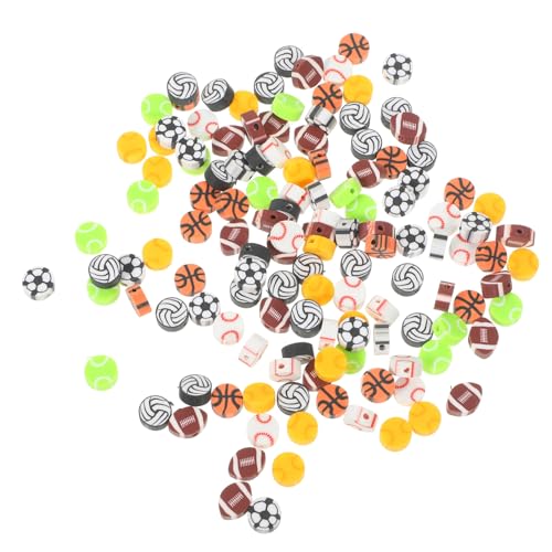 IWOWHERO 200St Schmuckzubehör aus Polymer-Tonperlen lose Perlen in Sternform Fußballperlen für Armbänder armbandperlen beads for jewellery Halskette Abstandsperle Armbänder Perlen von IWOWHERO