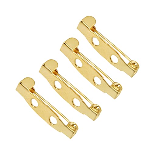 IWOWHERO 200St Verschluss Brosche sicherheitsschloss bastelbedarf Corsage Brooch Schmuckzubehör Spielzeugnadeln Brosche Abzeichen hochzeitsdeko bastelset Rückenstifte Legierungsstift Golden von IWOWHERO