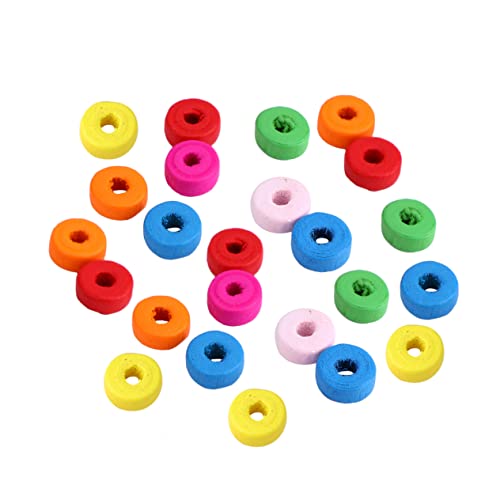 IWOWHERO 200St farbige Holzperlen Partygeschenke für Kleinkinder Perlenarmbänder runden bastelset basteln für bunte Holzperlen lose Holzperlen Produkt aus Holz Colorful von IWOWHERO