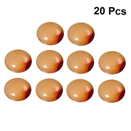 IWOWHERO 20St Achat-Cabochons Edelstein-Patch Schmuckzeit Karneol-Cabochons Edelsteine bastelmaterial bastel materialien Zeitsteinzubehör zum Selbermachen Schmuck Zeit Accessoires rot von IWOWHERO