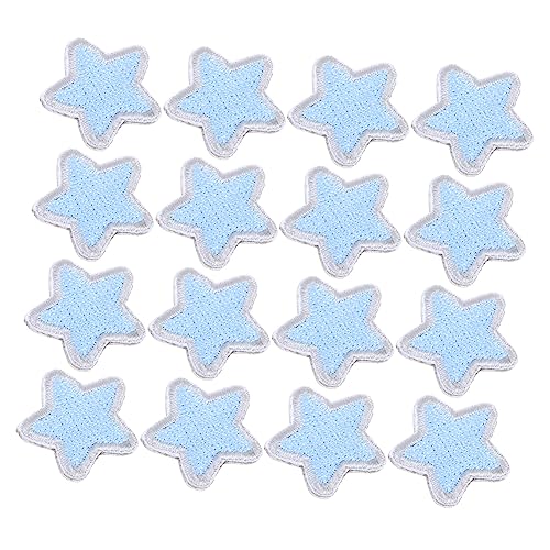 IWOWHERO 20st Pentagramm-patch Sternenflecken Selbstklebende Patches Dekorative Aufnäher Für Kleidung Flicken Für Jacken Aufnäher Mit Sternstickerei Aufnäher Für Jeans Blue Polyester von IWOWHERO