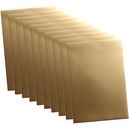 IWOWHERO 25 Blätter goldener Karton Goldpapier Konstruktionspapier Band goldene Umschläge Goldkarton kreativpapier scrapbook paper Faltbares Papier Bastelpapier zum Selbermachen das Papier von IWOWHERO