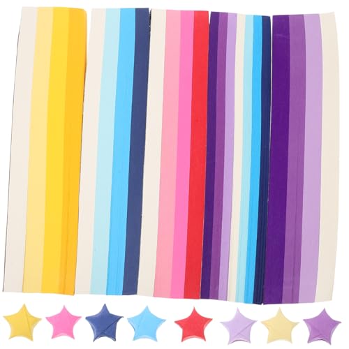 IWOWHERO 2700 Stk Fünfzackiger Origami-Stern Sterne aus Papier Sternenpapier manifold origami star paper strips paper stars Papierstreifen mit Origami-Sternen Papiersterne Weihnachten von IWOWHERO