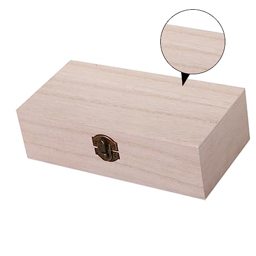 IWOWHERO 2Er-Box Holzkasten Miniaturdekoration Vintage-Schmuck rustikale Retro-Dekor kleiner schmuckkästchen storage boxes jewellery box ornament box Khaki von IWOWHERO