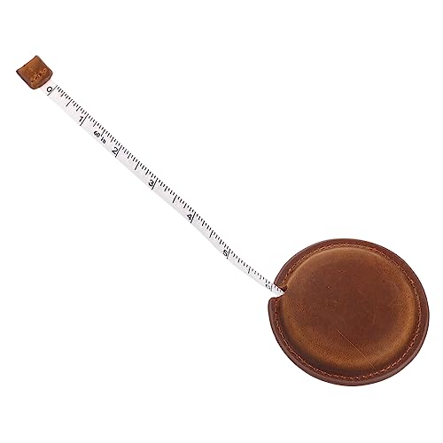 IWOWHERO 2St Mini Maßband maßkrug messband measurement tape maßbänder rollmassband Maßband für Körper Miniband Netz Gewicht BH Lineal bequemes Maßband Oberschicht Rindsleder Brown von IWOWHERO