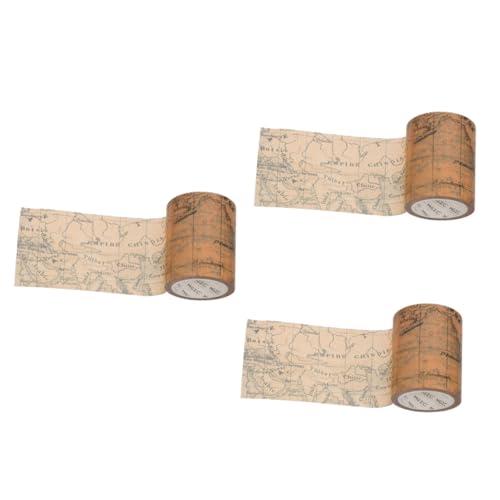 IWOWHERO 3 Rollen Handbuch Und Klebeband Boho Nachfüllungen Doppelt Basic Für Spender Veranstalter Transparentes Washi-tape Aufkleber Professionelles Washi-tape Japanisches Papier von IWOWHERO