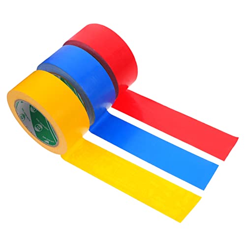 IWOWHERO 3 Rollen farbiges Band professioneller Klebstoff dekoratives Klebeband zum Basteln Klebeband Masse Kabelband packing tape paketband Band schwere farbiges Packband - von IWOWHERO