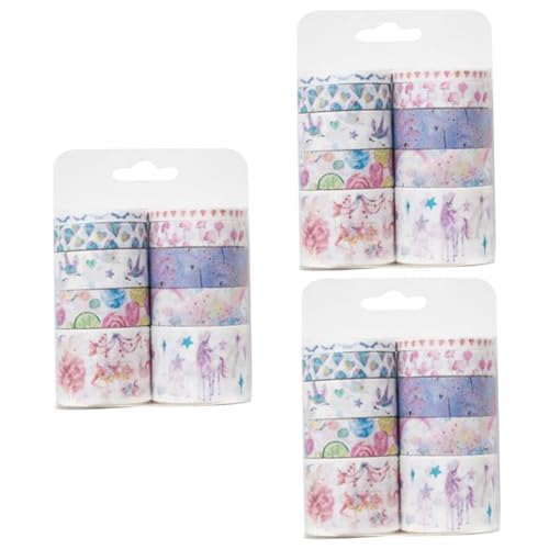 IWOWHERO 30 Stk DIY Washi Tape aufkleber scrapbook rucksackbeutel wasserdichte schulzeug Tagebuch-Klebeband buntes Abdeckband selbstklebendes Abdeckband Cartoon-Klebeband Washi-Klebeband von IWOWHERO