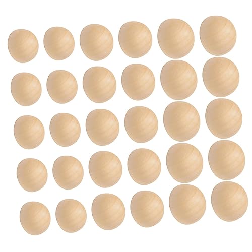 IWOWHERO 300pcs Langlebige Halbholzbällchen Halbhandwerksbällchen Kinder Kunst Und Handwerksbedarf von IWOWHERO