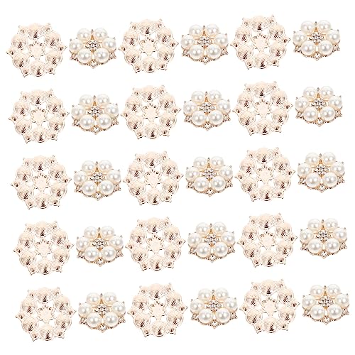 IWOWHERO 30st Perlenblume Flatback-strasssteine Diy Scrapbooking-verschönerung Kristallknopf Flatback Kristallperlenbrosche Strass-blumenverzierung Legierung Empfindlich Blumenschnalle IWOWHERO 30st Perlenblume Flatback-strasssteine Diy Scrapbooking-verschönerung Kristallknopf Flatback Kristallperlenbrosche Strass-blumenverzierung Legierung Empfindlich Blumenschnalle von IWOWHERO