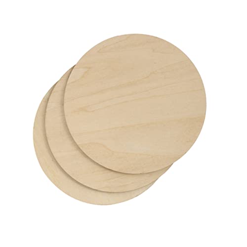 IWOWHERO 3St Malbrett holzkreise Bastelschüssel Muscheln zum Dekorieren DIY-Kits Holzverbrennung Lippan-Kunstmaterial-Set unlackierte Holzscheiben Unbemalte Holzscheiben Holzspäne hölzern von IWOWHERO