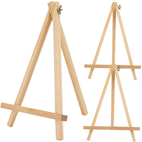 IWOWHERO 3St Reißbrettständer Kinderständer Mini-Stativ Geschäftsausstellungsstand Rahmenständer tripod terassenliege Ausstellungsständer für Gemälde dreibeinige Staffelei aus Holz hölzern von IWOWHERO